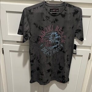 Waikiki Beach Graphic Men's Shirt - Black